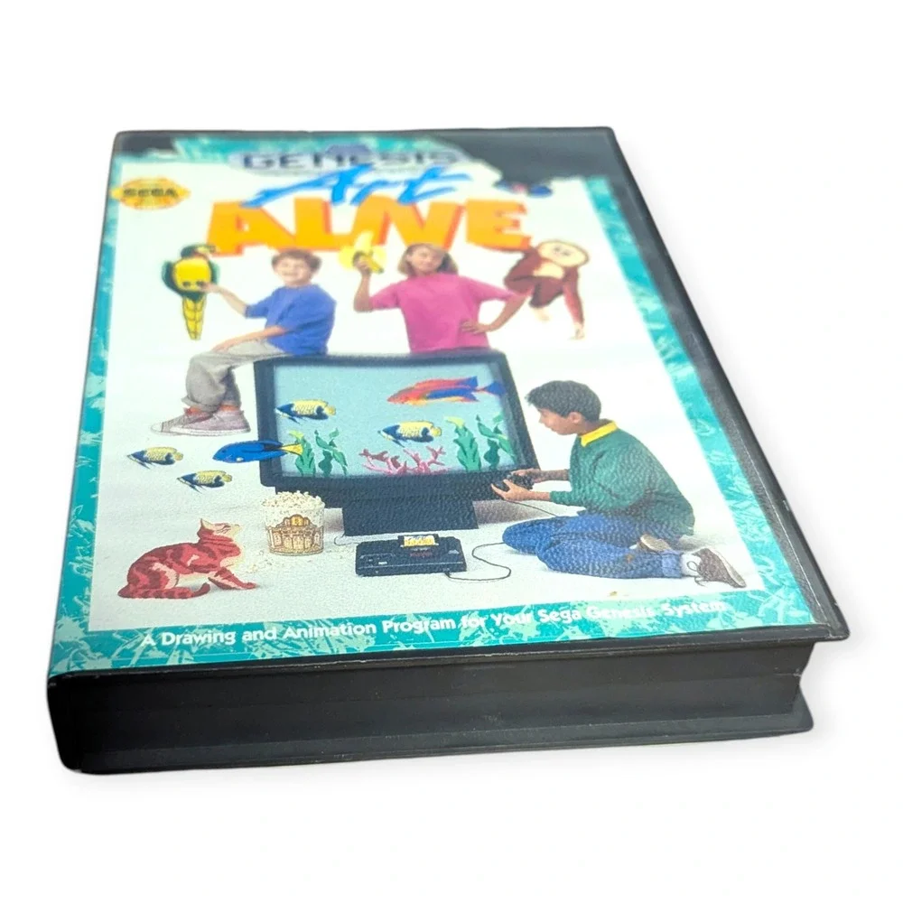 Sega Genesis Art Alive Game Cartridge with Original Case 16-Bit 1991‎